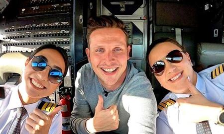 نخستین پرواز افغانستان با خلبان و خدمه زن