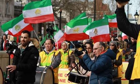 بازداشت ۱۲ معترض ایرانی توسط پلیس لندن