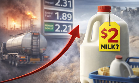 شیر ۲ دلاری در راه است؟ بحران سوخت، زنجیره غذایی استرالیا را تحت فشار قرار داد