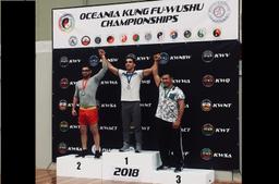 "یاسر زمردی" پناهنده مقیم استرالیا، مدال طلای ووشو 2018 اقیانوسیه را به گردن آویخت