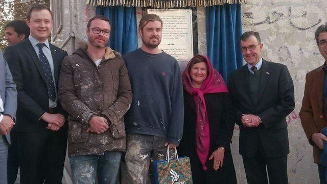 رونمایی از دیوارنگاره شهری اثر هنرمندان استرالیا در تهران