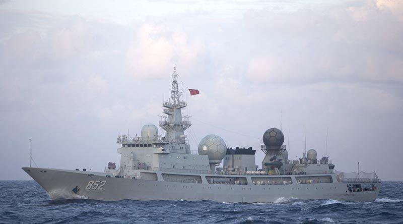 ناوچه چینی مورد تعقیب ناو استرالیا قرار گرفت