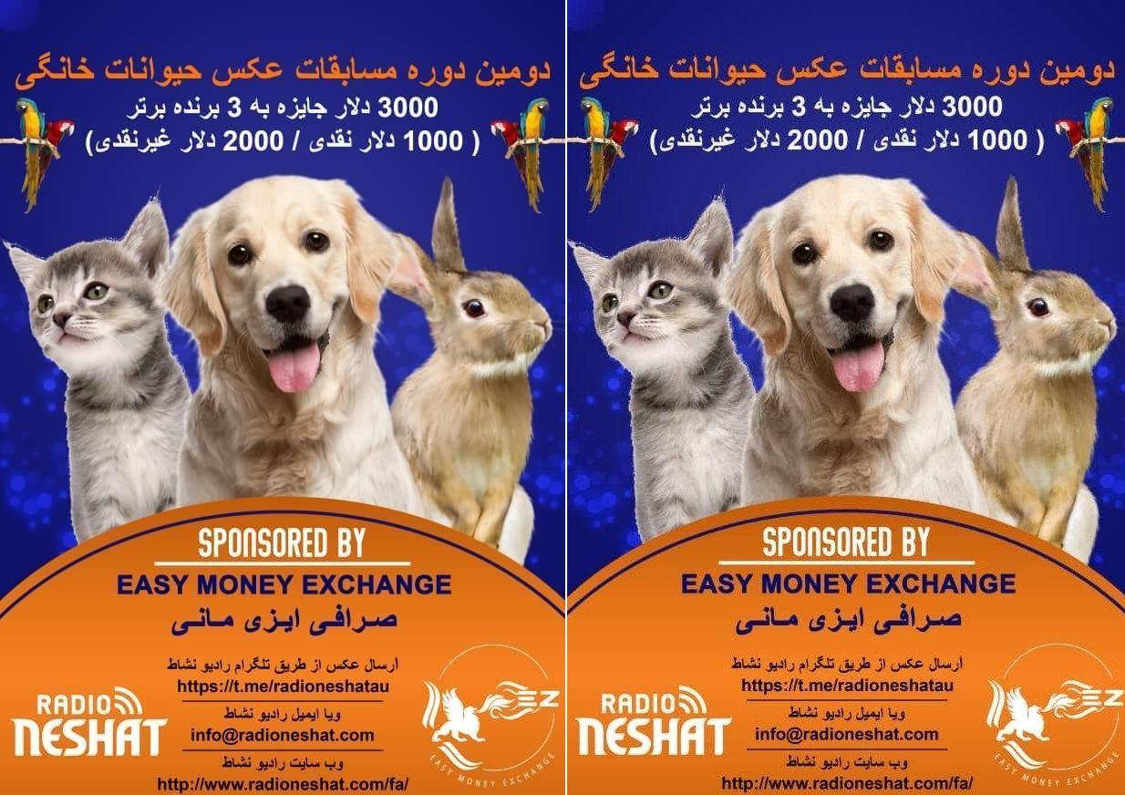 دومین دوره مسابقه عکس حیوانات خانگی رادیو نشاط شروع شد