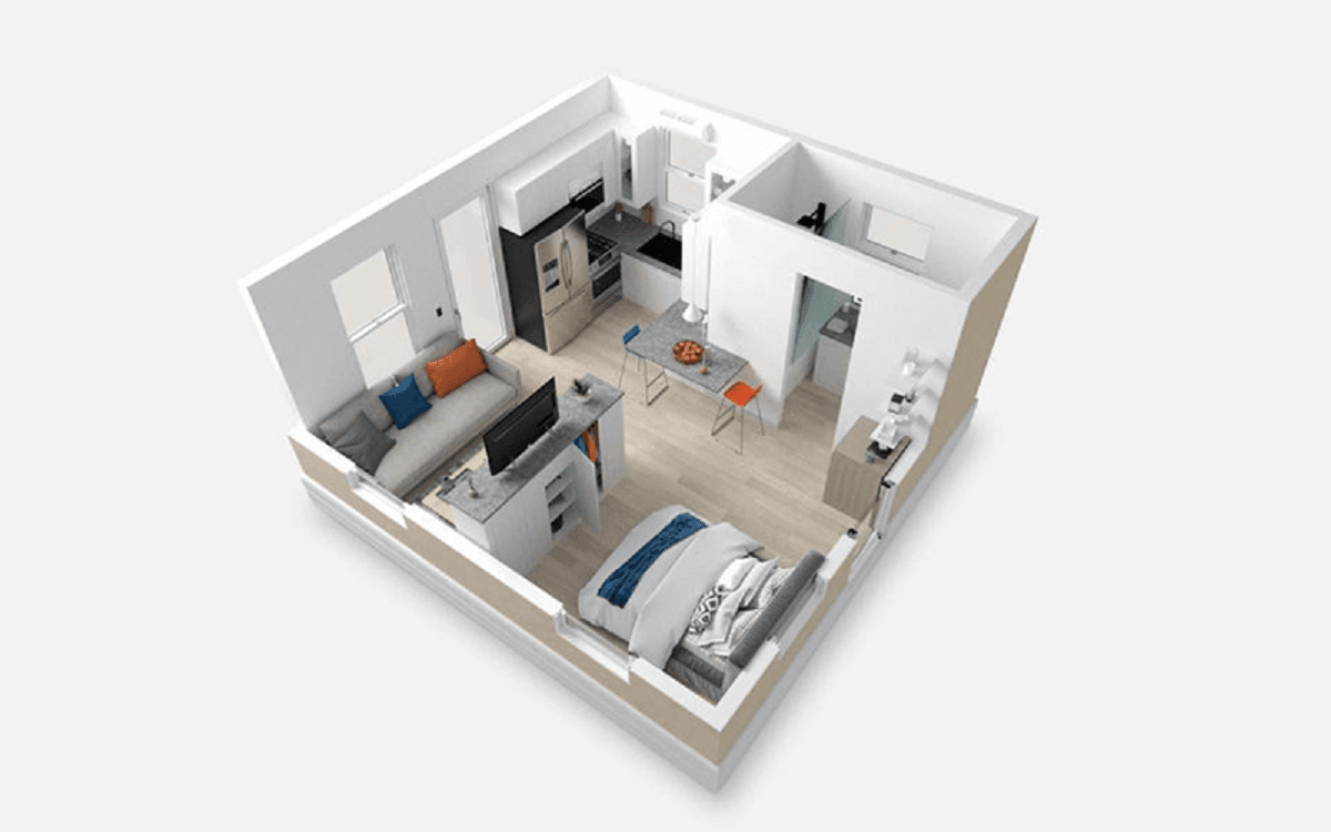 زندگی کردن دومین فرد ثروتمند جهان در خانه‌ پیش‌ساخته 37 متری