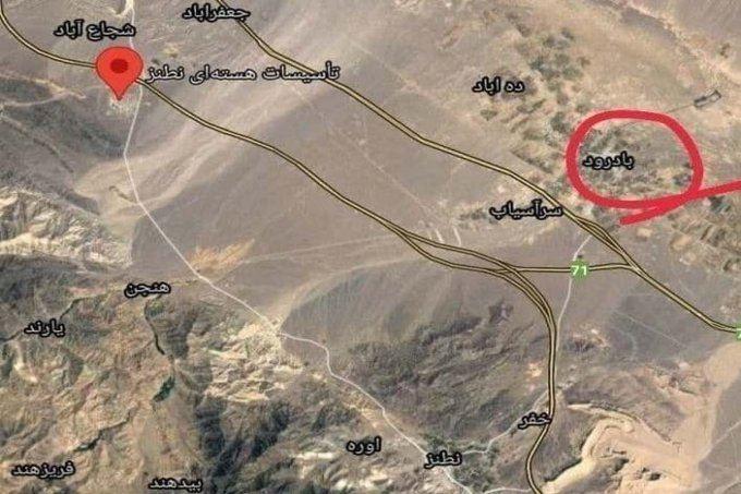 وقوع انفجار در نزدیکی مرکز هسته‌ای نطنز در اصفهان