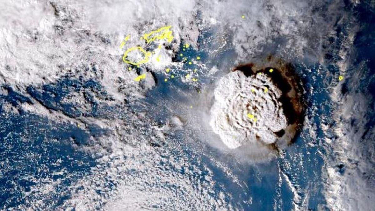 قدرت آتشفشان تونگا در شرق استرالیا، چند برابر بمت اتمی هیروشما