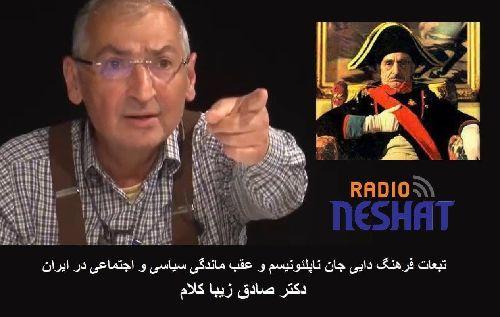 تبعات فرهنگ دایی جان ناپلئونیسم و عقب ماندگی سیاسی و اجتماعی در ایران بخش آخر/ دکتر صادق زیبا کلام