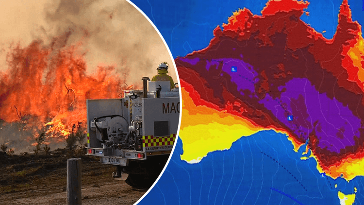 موج شدید گرما و احتمال آتش سوزی جنگل‌ها در استرالیا