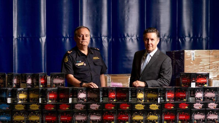 کشف بیش از 13 تن ویپ یک‌بار مصرف در استرالیای‌جنوبی