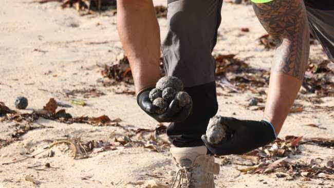 زباله‌های توپی شکل در سواحل سیدنی چیزی جز "گلوله‌های نفتی" نبودند