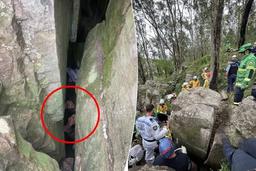 هفت ساعت آویزان ماندن یک کوهنورد در میان صخره‌ها در نیوساوت‌ولز