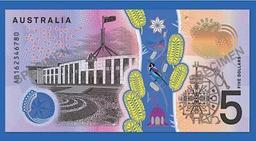 برای اولین بار در استرالیا، اسکناس جدید ۵ دلاری بدون تصویر پادشاه بریتانیا چاپ می‌شود