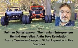  پیمان دانش‌پرور، کارآفرین ایرانی، خالق دنیای موتورهای کودکانه در استرالیا