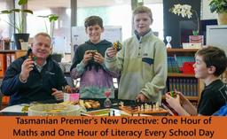 دستور جدید نخست‌وزیر تاسمانیا: یک ساعت ریاضی، یک ساعت سواد در هر روز مدرسه