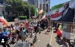 تجمع ایرانیان مقیم شهرهای مختلف استرالیا در همبستگی با مردم ایران