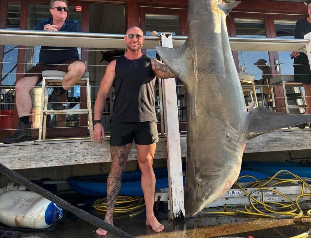 صید کوسه غول‌پیکر ۱۵۰ کیلویی در سیدنی