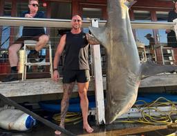 صید کوسه غول‌پیکر ۱۵۰ کیلویی در سیدنی