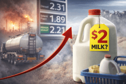 شیر ۲ دلاری در راه است؟ بحران سوخت، زنجیره غذایی استرالیا را تحت فشار قرار داد