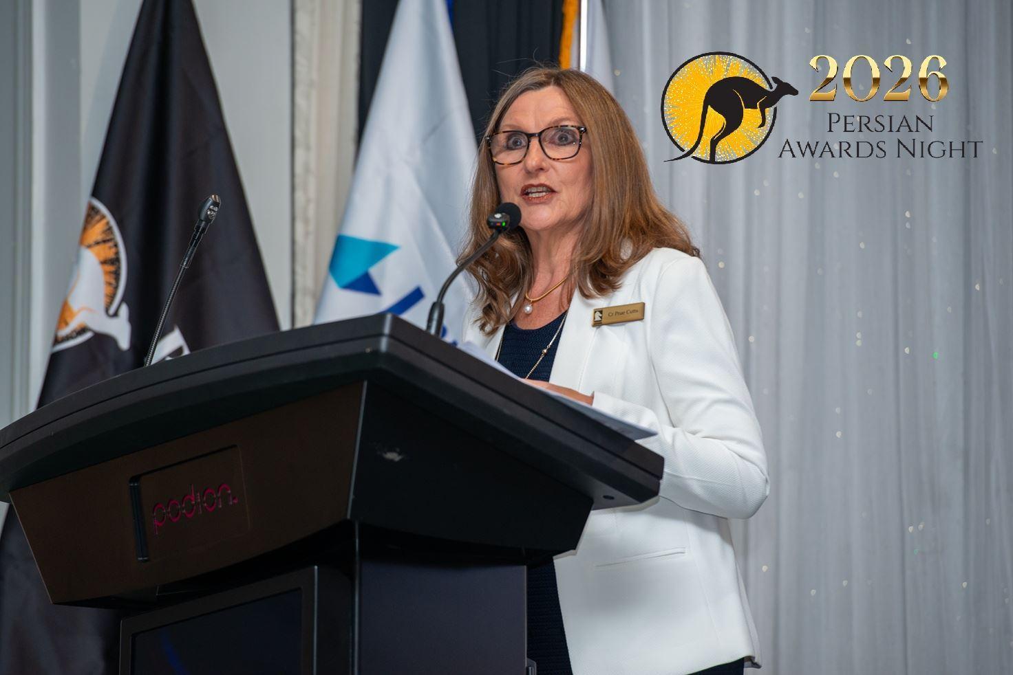 حضور پرو کاتس، عضو شورای شهر وایت‌هورس در «پرشین آوارد نایت ۲۰۲۶»؛ تقدیر از جامعه ایرانی و تأکید بر همراهی با آنان