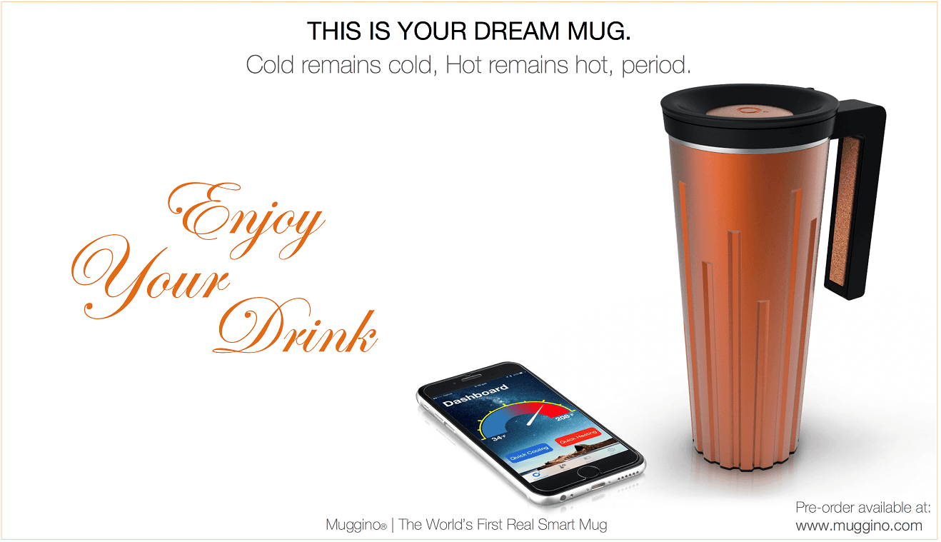 ورود لیوان هوشمند (ماگینو ) توسط مخترع ایرانی استرالیایی به بازار جهان 