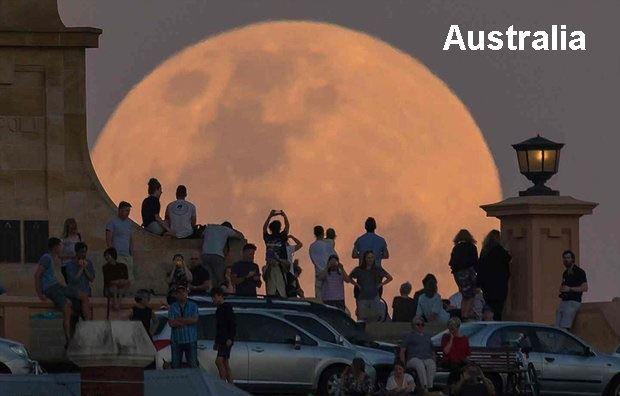 زیباترین تصاویر از " ابرماه " در کشورهای جهان