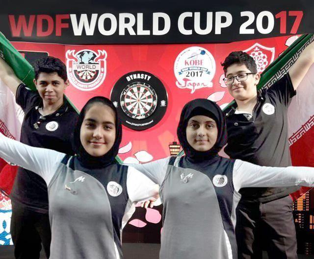 سه طلا و یک برنز حاصل تلاش "جوانان دارت باز" ایران در مسابقات جهانی ژاپن2017