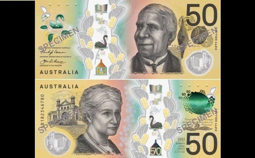 اسکناس‌های 50 دلاری استرالیا با طرح جدید به بازار می‌آیند