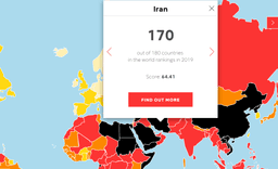 استرالیا رتبه 21 ، افغانستان رتبه 121 و ایران در قعر جدول "شاخص آزادی رسانه‌ها در جهان"2019