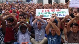 افزایش نگرانی ها از سرنوشت نامعلوم  پناهجویان استرالیا در مانوس و وخیم شدن وضعیت آنها 