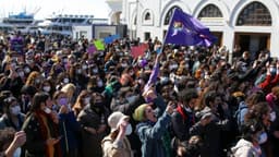 اعتراض زنان ترکیه‌ای به خروج این کشور از یک کنوانسیون