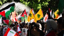 کنترل راهپیمایی حامیان فلسطین در سیدنی و ملبورن با حضور چشمگیر نیروهای پلیس
