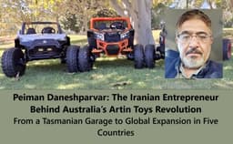  پیمان دانش‌پرور، کارآفرین ایرانی، خالق دنیای موتورهای کودکانه در استرالیا