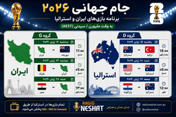 جام جهانی ۲۰۲۶؛ شمارش معکوس برای بزرگ‌ترین رویداد فوتبال جهان / زمان بازی‌های ایران و استرالیا اعلام شد