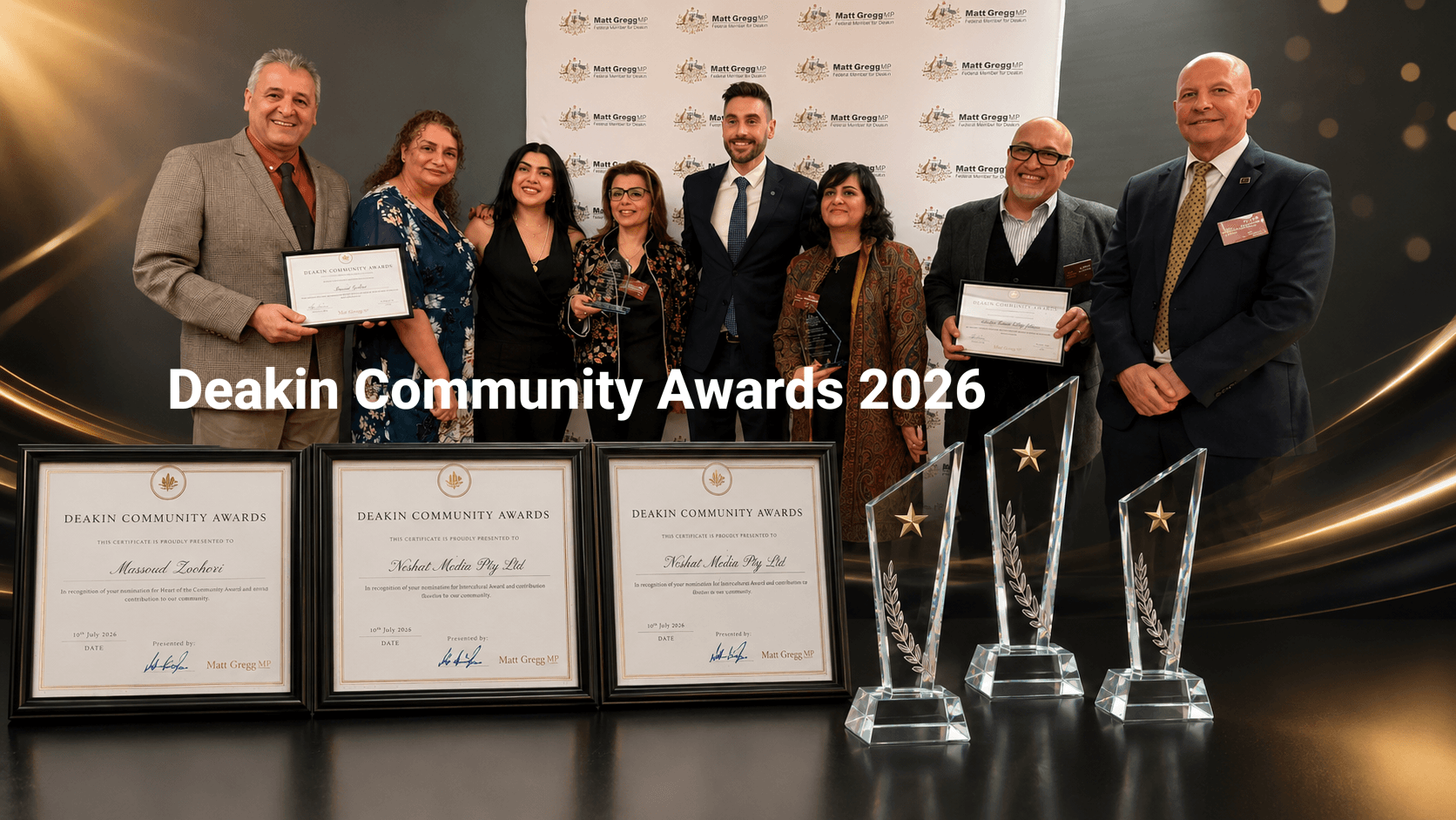 درخشش جامعه ایرانی در استرالیا؛ کسب ۷ افتخار در جوایز معتبر Deakin Community Awards 2026