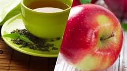 چای سبز را با سیب بخورید