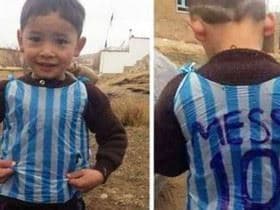 کودک هوادار مسی در افغانستان پیدا شد........................