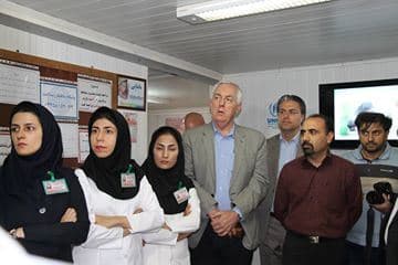 بازدید سفیر استرالیا در ایران از اردوگاه پناهندگان در شهر کرمان