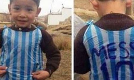 کودک هوادار مسی در افغانستان پیدا شد........................