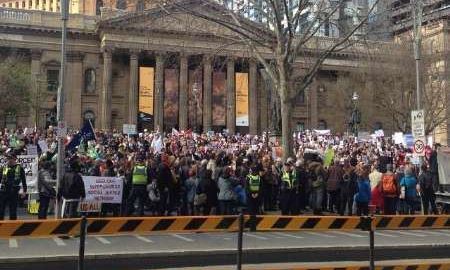 اعتراض مردمی شهرهای مختلف استرالیا به سیاست های مهاجرتی دولت