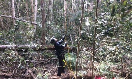 سقوط هلی‌کوپتر در جنگل‌های کویینزلند استرالیا 