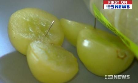  انگورهای آلوده به سوزن در ملبورن استرالیا
