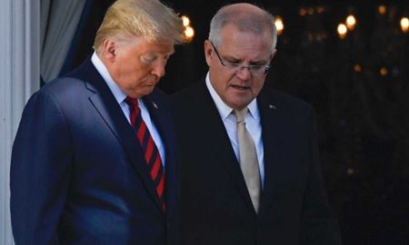 اسکات موریسون گفت که در کمک به دونالد ترامپ، منابع استرالیا اولویت دارد اما بمیزان این همکاری اشاره ای نکرد