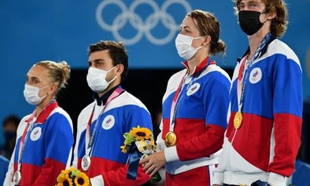 تیم تنیس کمیته المپیک روسیه بهترین تیم شرکت‌کننده در توکیو