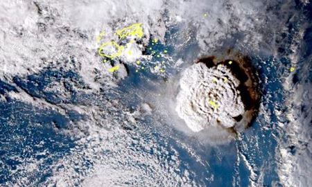 قدرت آتشفشان تونگا در شرق استرالیا، چند برابر بمت اتمی هیروشما