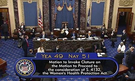 رای منفی سنای آمریکا به تصویب قانونی در مورد سقط جنین
