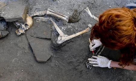 دی‌ان‌ای ایرانی در بقایای اسکلت کشف شده در شهر باستانی پمپئی
