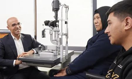 تلاش متخصص چشم ایرانی تبار برای درمان اختلالات بینایی پناهندگان 