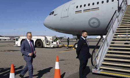 فرود اضطراری هواپیمای حامل نخست وزیر استرالیا