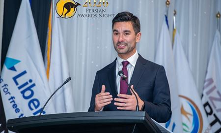 حضور گابریل اِن‌جی نماینده مجلس فدرال در «پرشین آوارد نایت ۲۰۲۶»؛ تأکید بر نقش ایرانیان در جامعه و حمایت استرالیا از مردم ایران